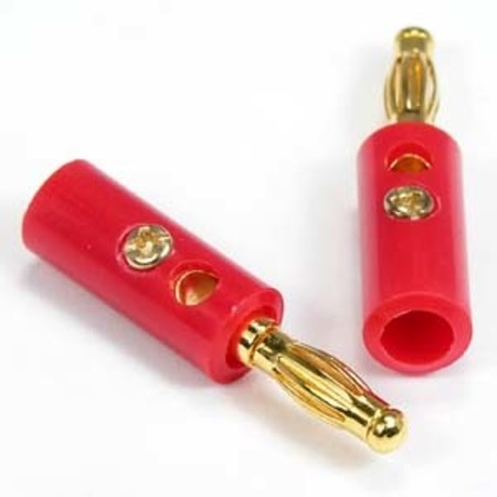 BESTLINK NETWARE Banana Plug Gold Plated Plastic Red 201201RD